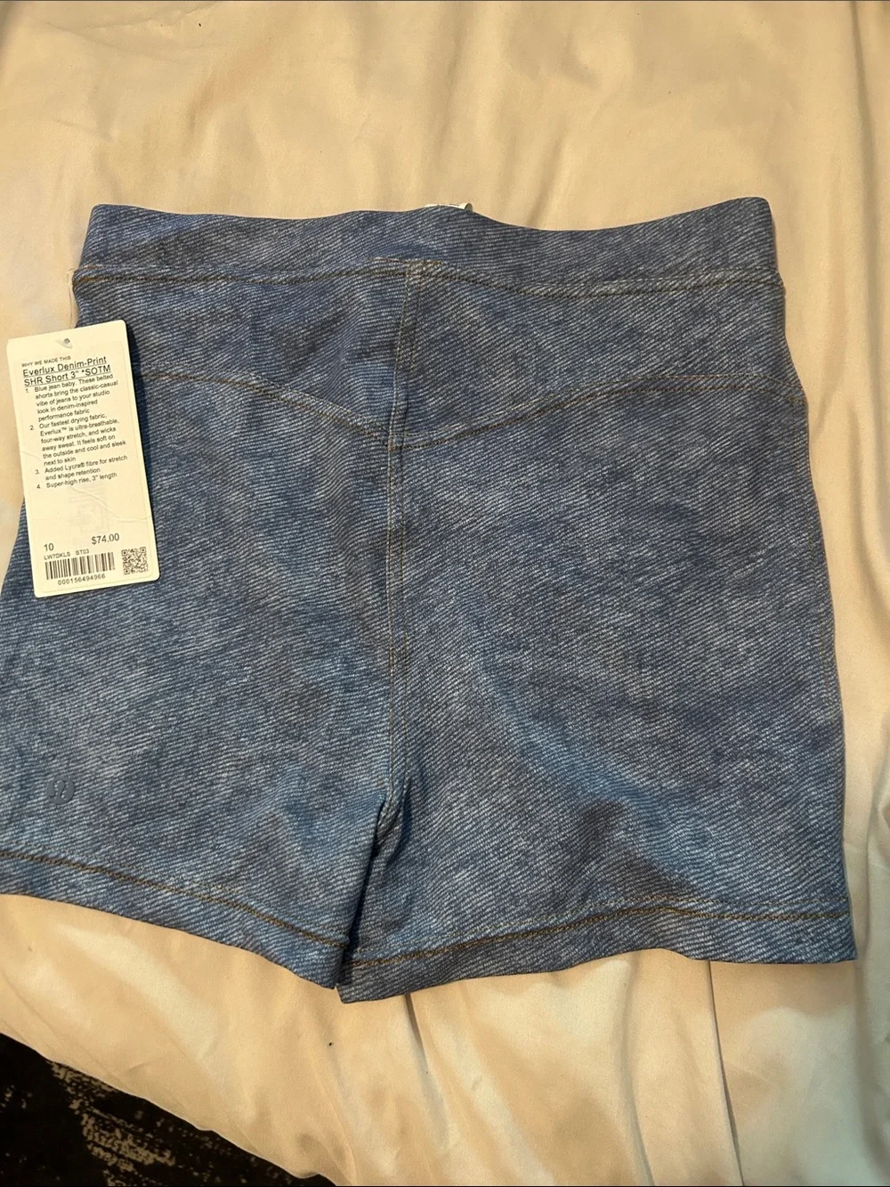 Lululemon denim print shorts
